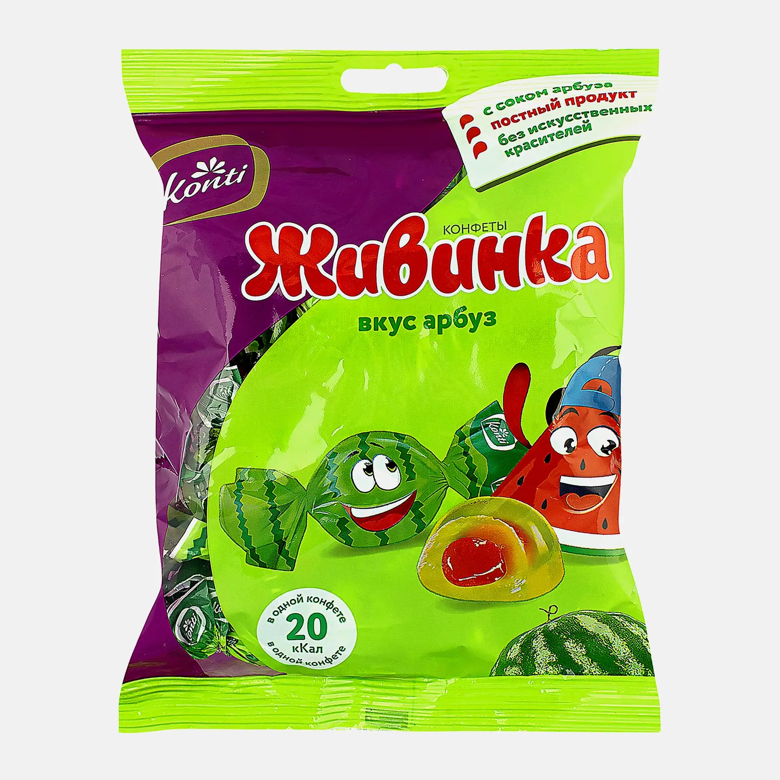 Изображение товара Конфеты со вкусом Арбуза Живинка 250г