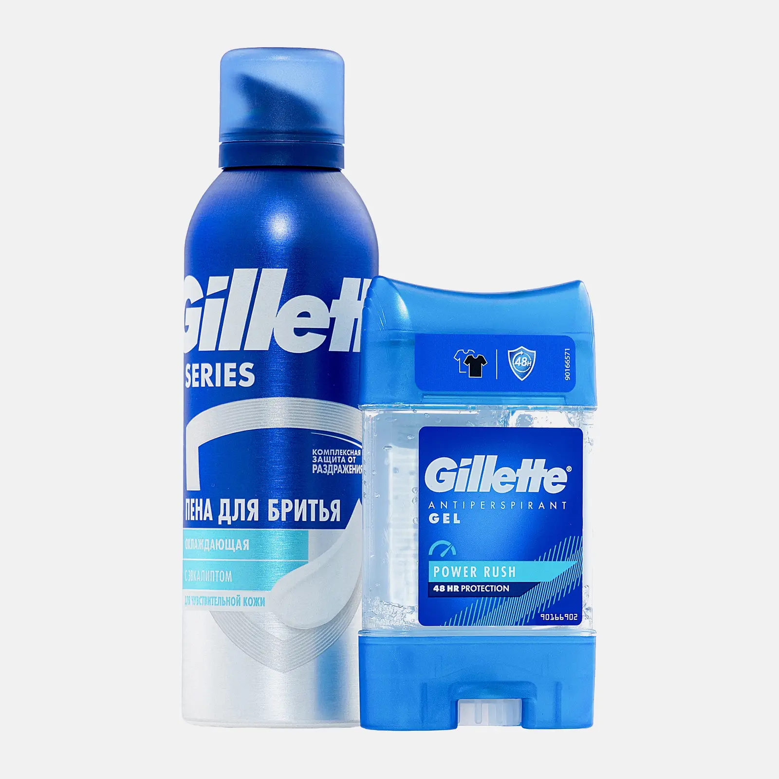 Подарочный набор для мужчин Gillette Дезодорант Power Rush 70мл + Пена для бритья 200мл - фото 3