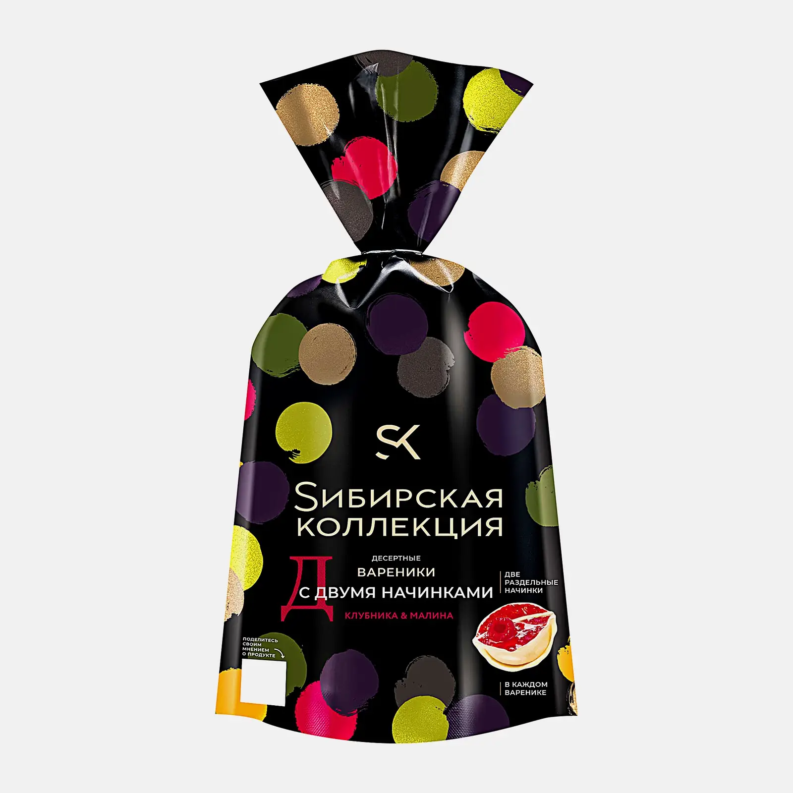 Изображение товара Вареники Sибирская Коллекция десерт клубника-малина 700г