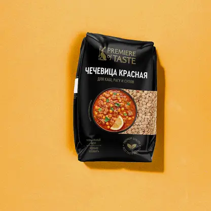 Чечевица Красная колотая Premiere of Taste 450г