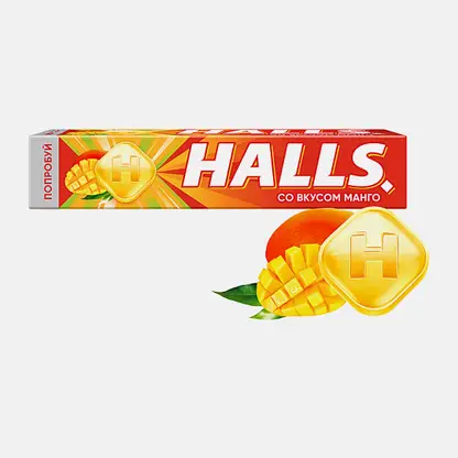 Карамель леденцовая Манго Halls 25г