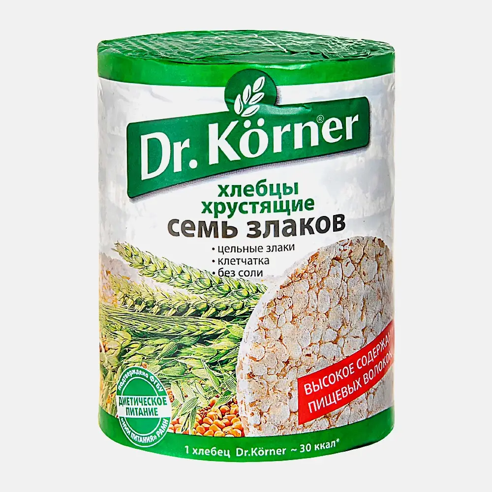 Хлебцы Семь злаков Dr.Korner 100г - фото 2 Хлебцы Семь злаков Dr.Korner 100г - фото 2