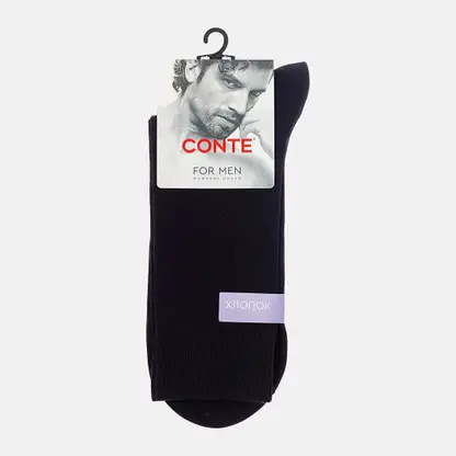 Носки мужские хлопок чёрные р.40-41 Conte