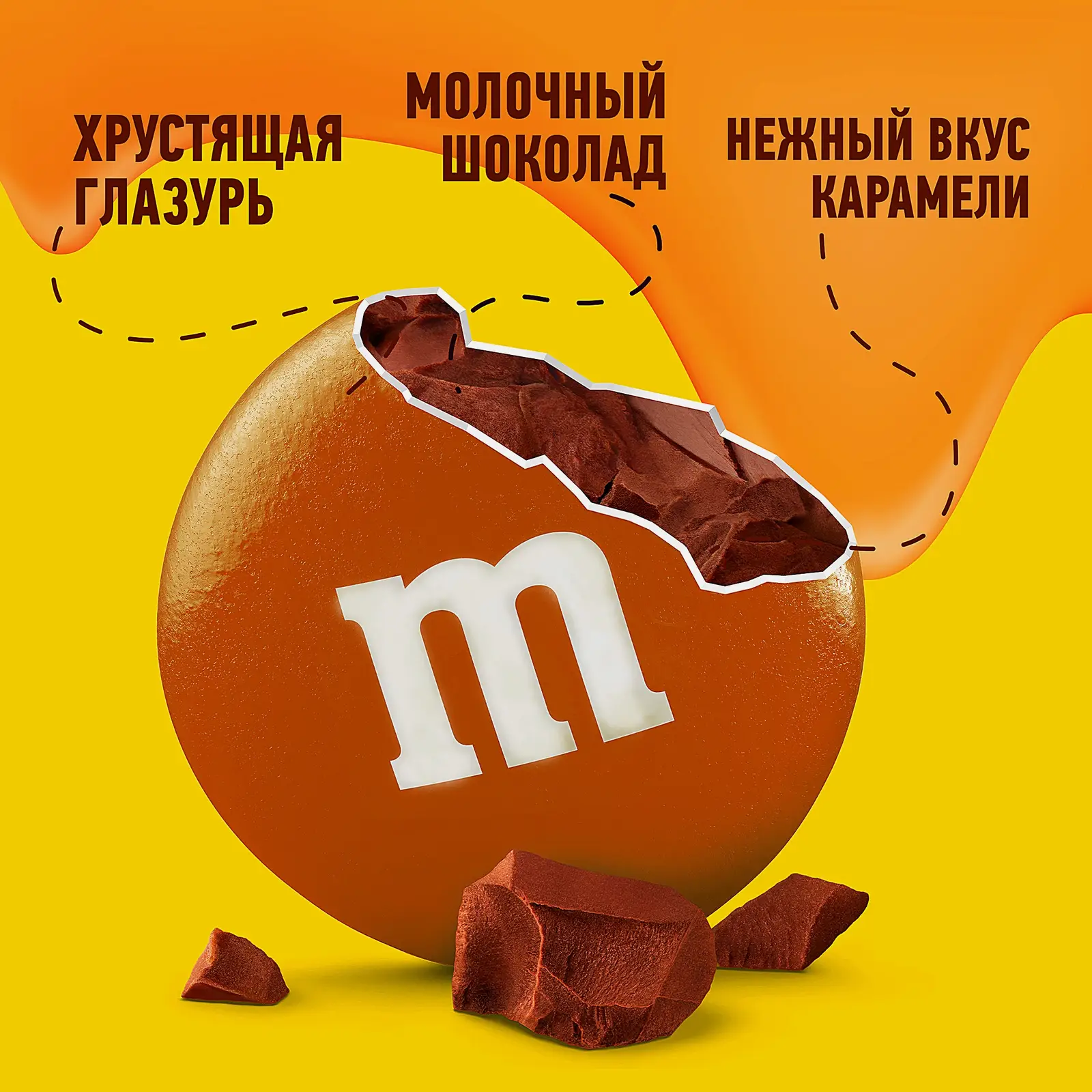 Драже со вкусом карамели M&M’s 80г - фото 2 Драже со вкусом карамели M&M’s 80г - фото 2