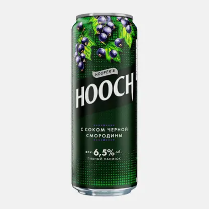Напиток пивной Hooch Super с соком чёрной смородины 6.5% 450мл