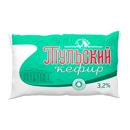 Изображение товара Кефир Тульский 3.2% 900г натуральный кисломолочный напиток