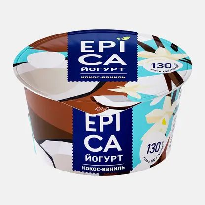 Йогурт Epica с кокосом и ванилью 6.3% 130г