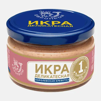 Икра сельди деликатесная с королевской креветкой Европром 180г