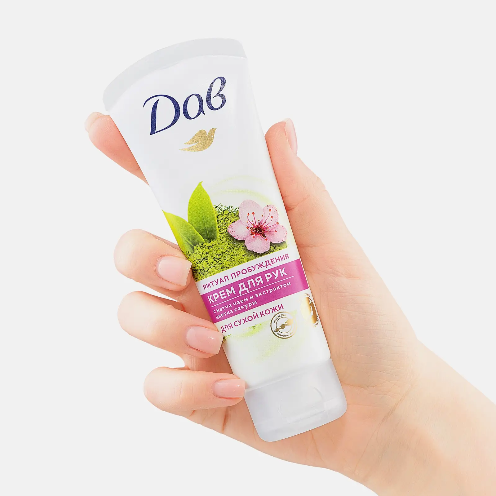 Крем для рук Дав Матча Чай и Экстракт Сакуры 75мл