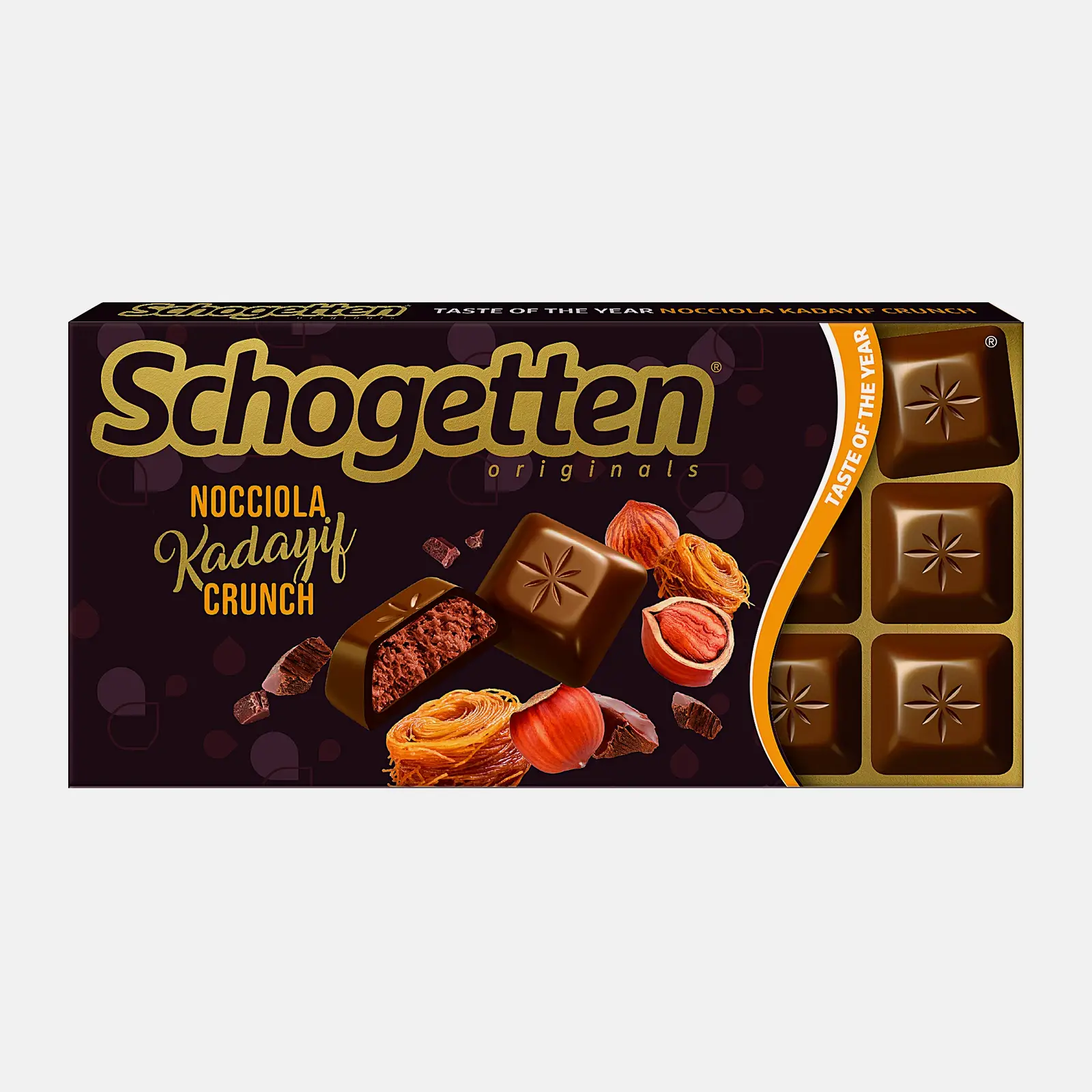 Шоколад темный Nocciola Kadayif Crunch Schogetten 100г Шоколад темный Nocciola Kadayif Crunch Schogetten 100г