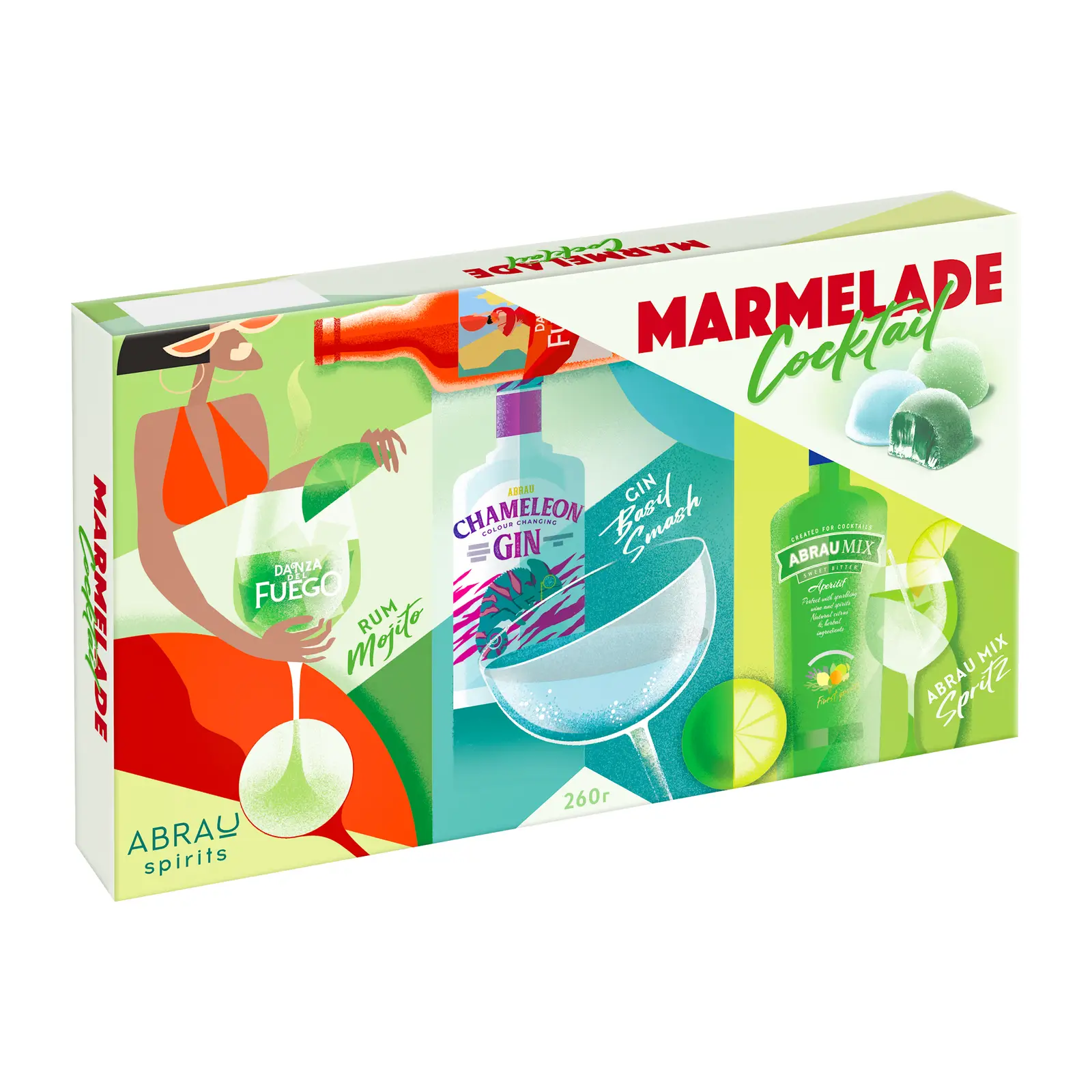 Изображение товара Мармелад с нотами коктейлей Abrau Spirits 260г оригинальный вкус