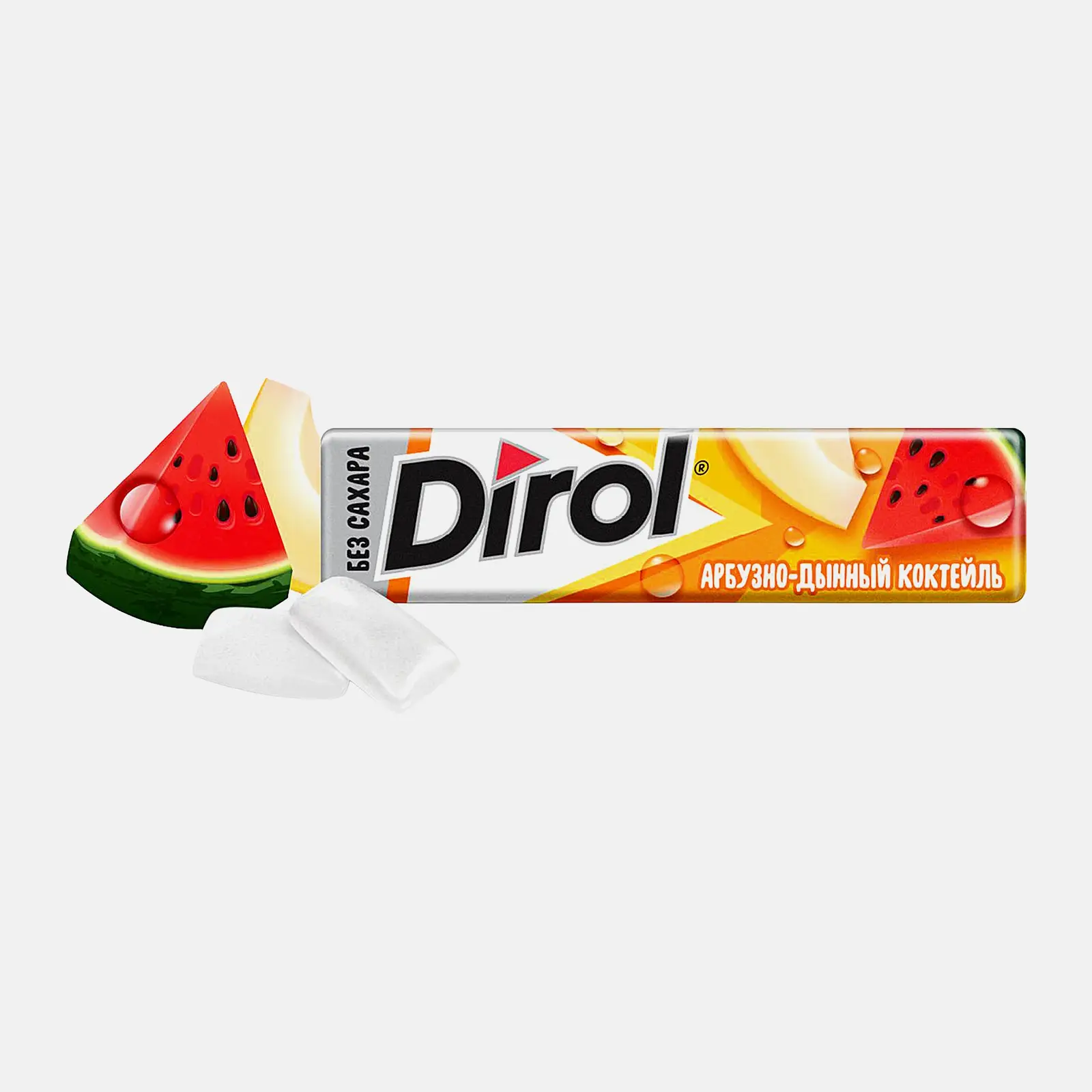 Изображение товара Жевательная резинка Dirol Арбузно-дынный коктейль 13.6г