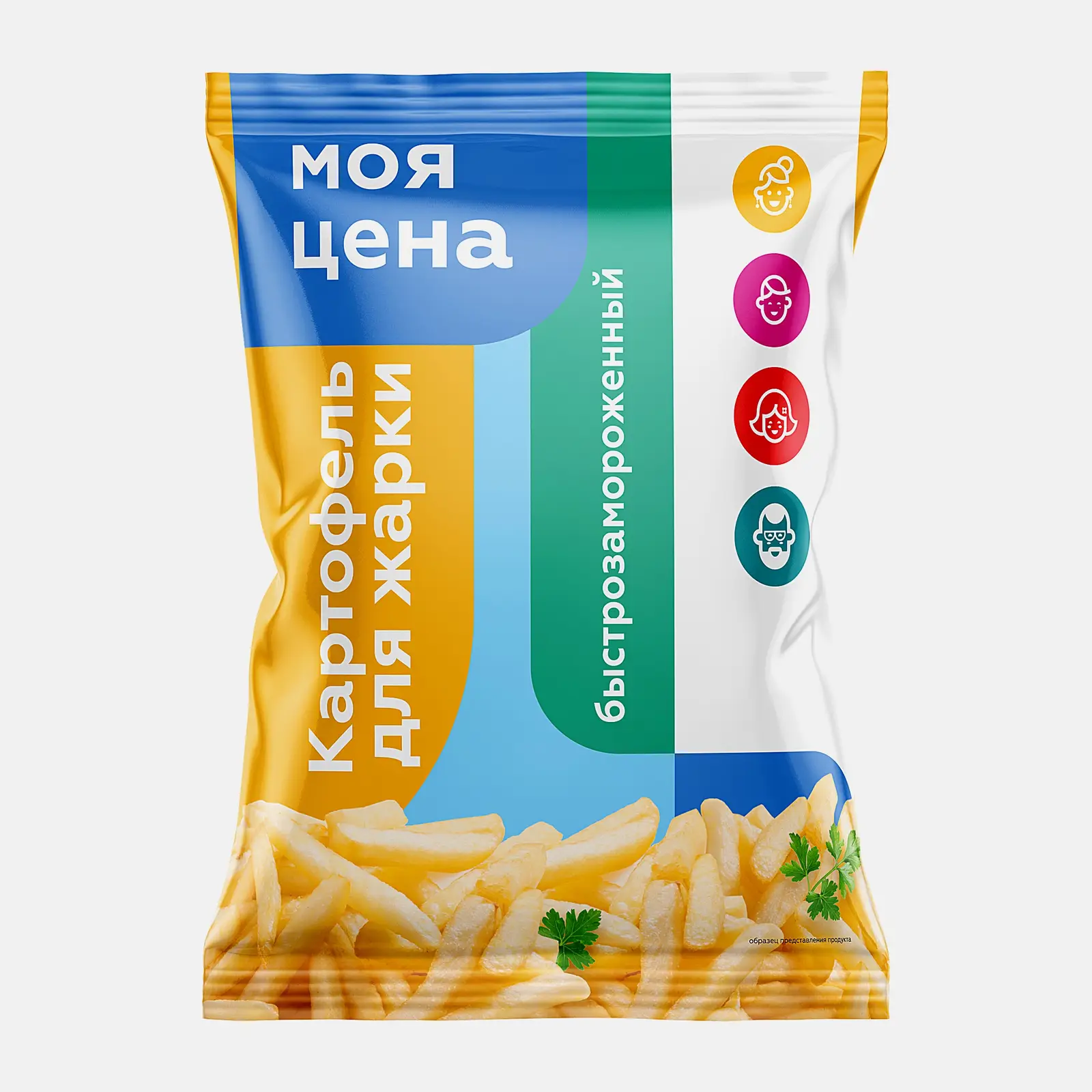 Изображение товара Бланшированный замороженный картофель для жарки 700г Моя цена