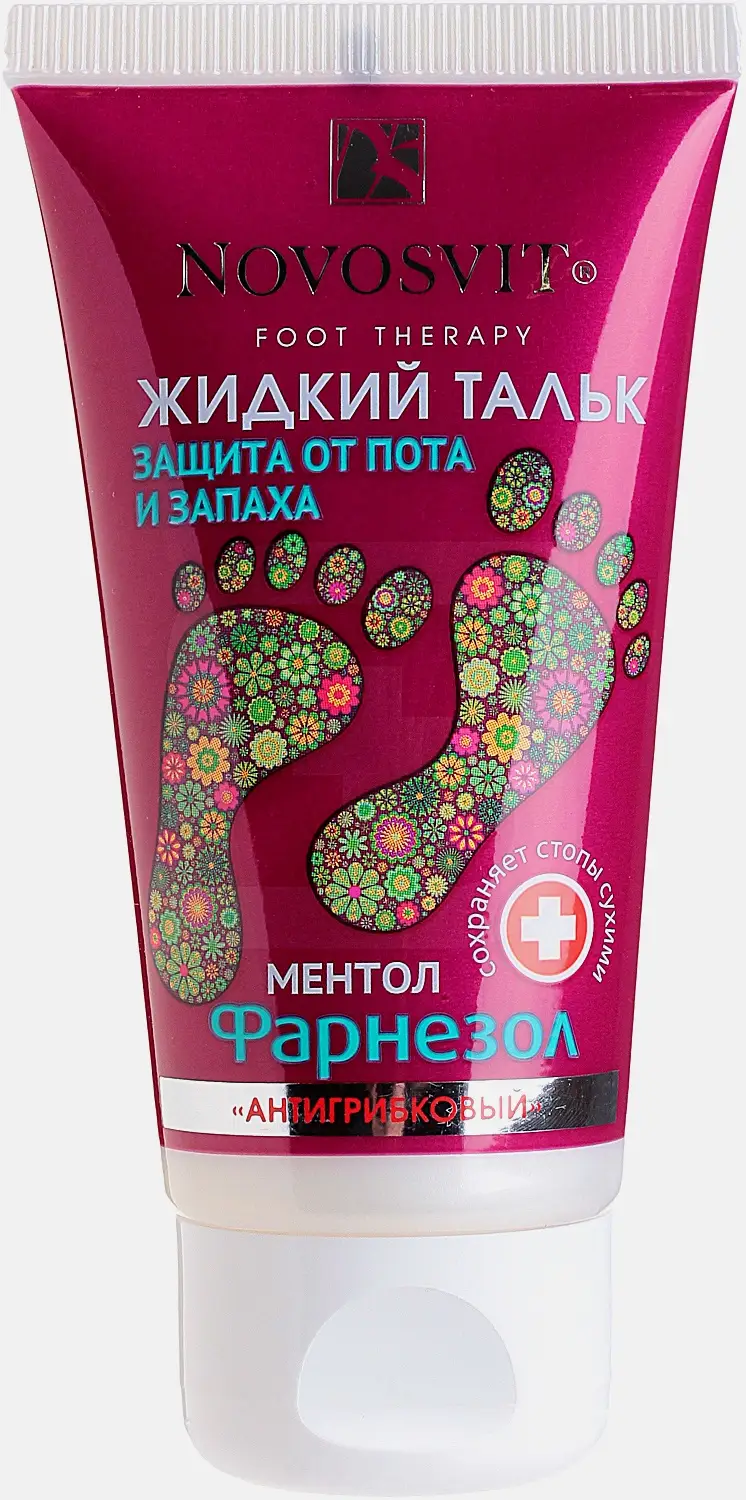 Дезодорант для ног Novosvit Антигрибковый Жидкий тальк 50мл
