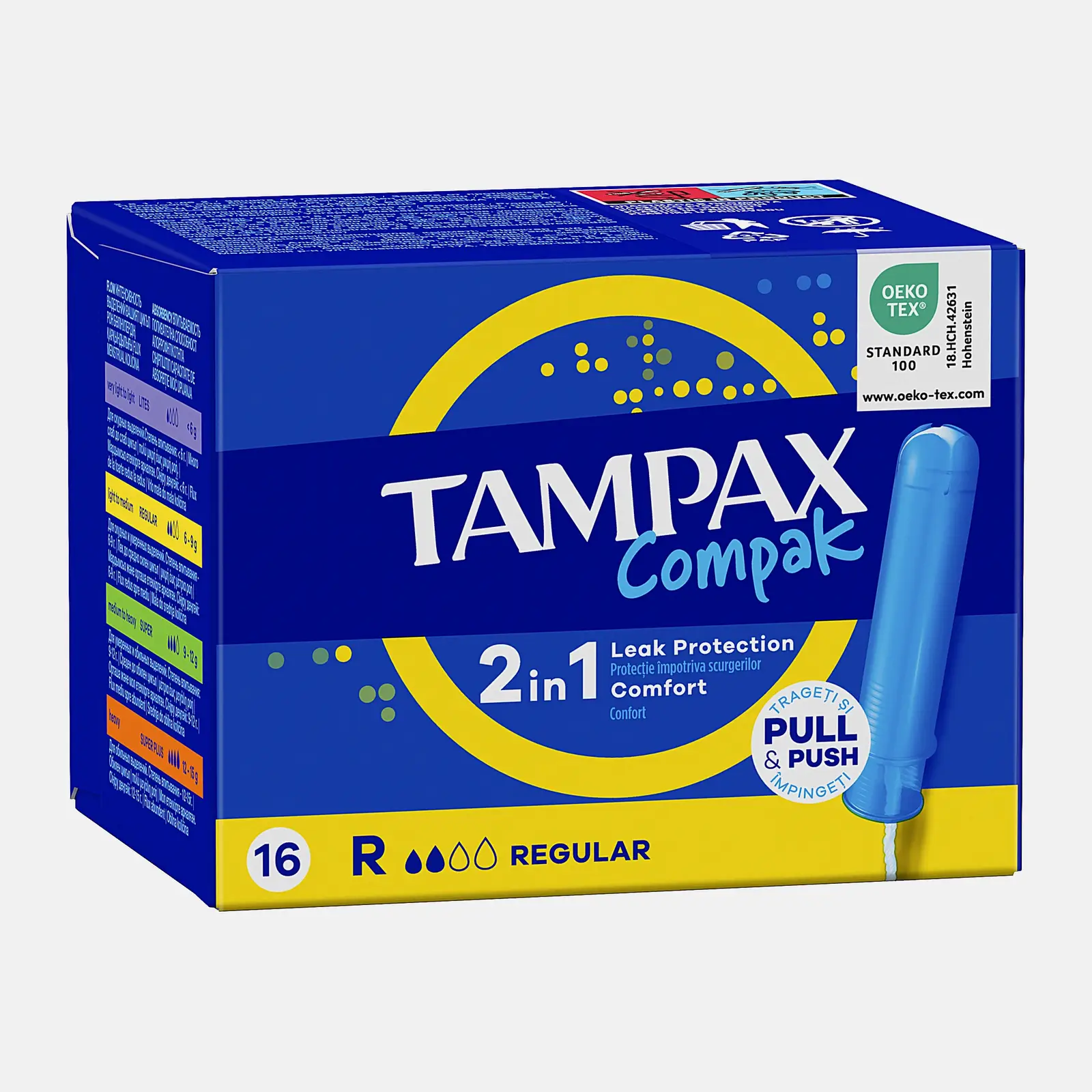 Тампоны Tampax Compak Regular с аппликатором 16шт - фото 8
