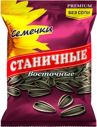 Изображение товара Семечки подсолнечника Станичные полосатые без соли 70г