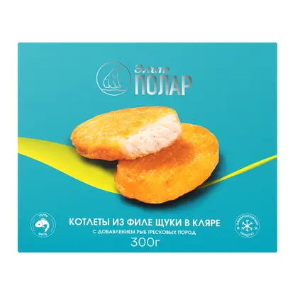 Изображение товара Котлеты из филе щуки в кляре Polar 300г