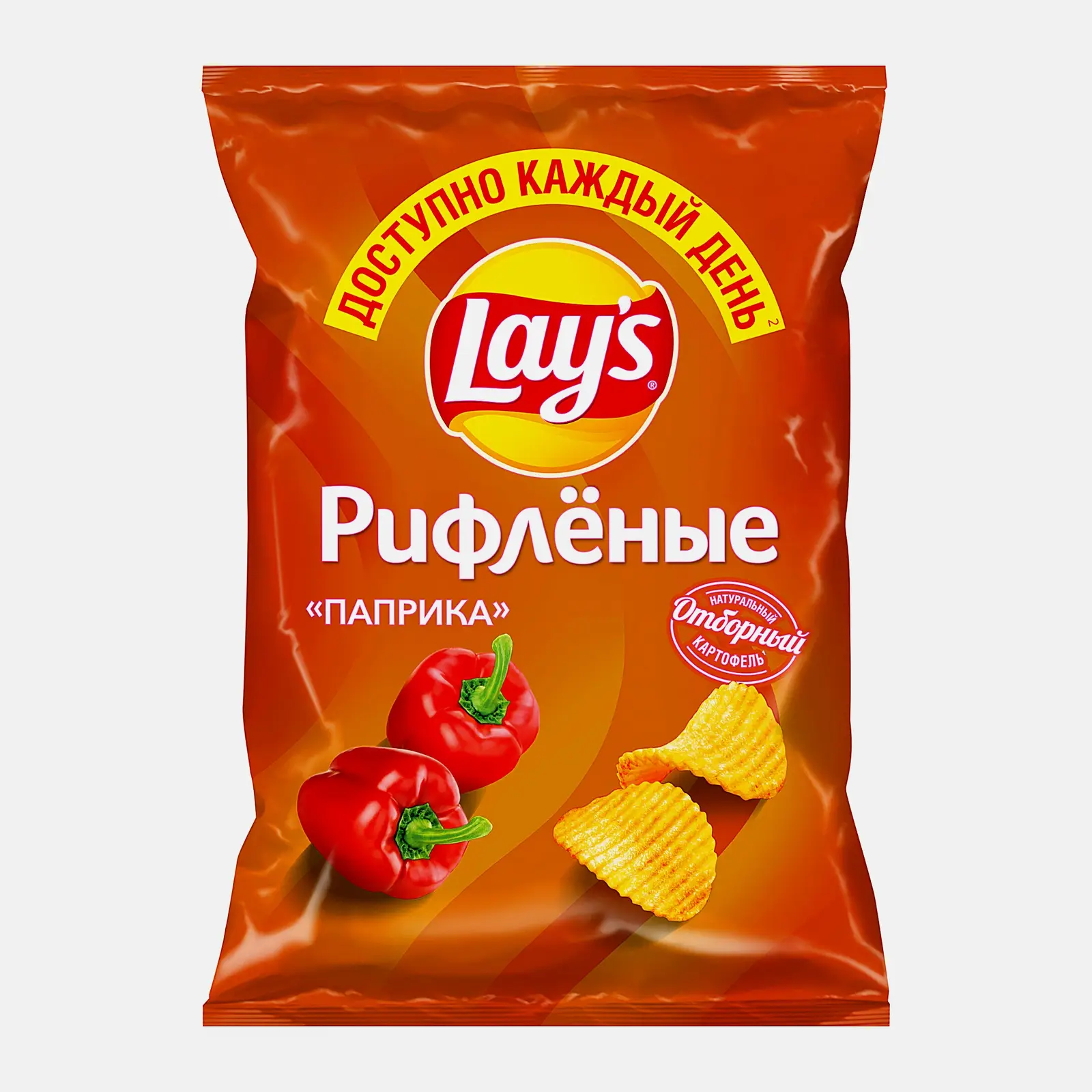 Чипсы рифленые Паприка Lays 70г