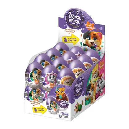 Изображение товара Шоколадное яйцо с игрушкой Шоки-Токи 44 Cats 20г