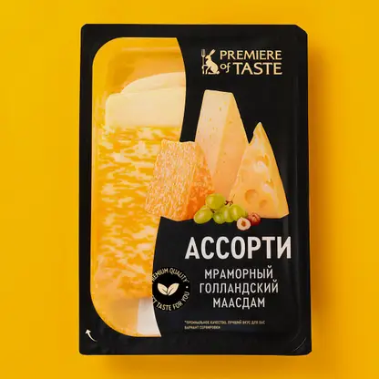 Сырное ассорти нарезка Premiere of taste 150г