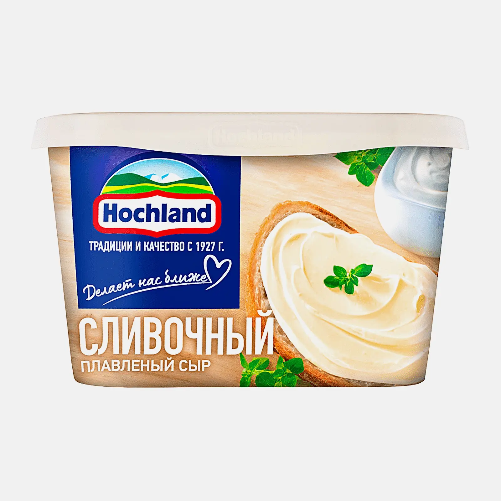 Изображение товара Сыр плавленый Hochland сливочный 55% 400г мягкий и вкусный