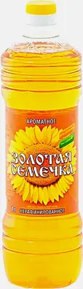 Масло подсолнечное Золотая семечка нерафинированное 500мл