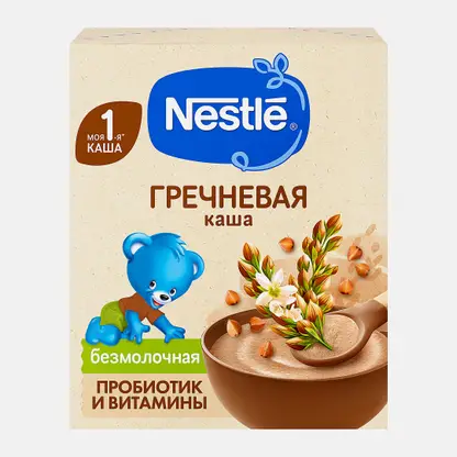 Каша детская безмолочная гречневая с 4 месяцев Nestle 200г