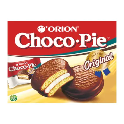 Изображение товара Пирожное бисквитное в шоколадной глазури Orion Choco Pie 360г в ассортименте