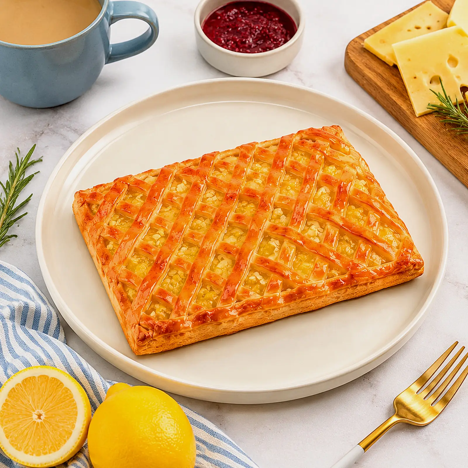 Пирог с лимонной начинкой - фото 3