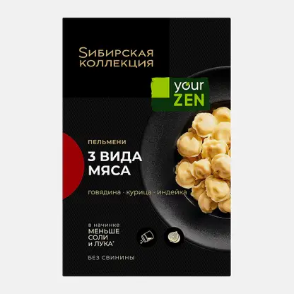 Пельмени Sибирская коллекция 3 вида мяса 500г
