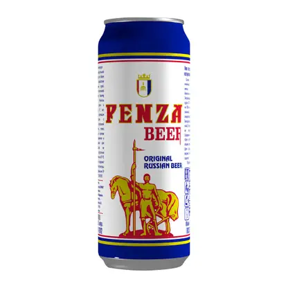 Пиво Пензенское светлое фильтрованное пастеризованное 4.5% 450мл