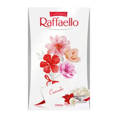 Изображение товара Конфеты с цельным миндальным орехом в кокосовой обсыпке Raffaello 70г