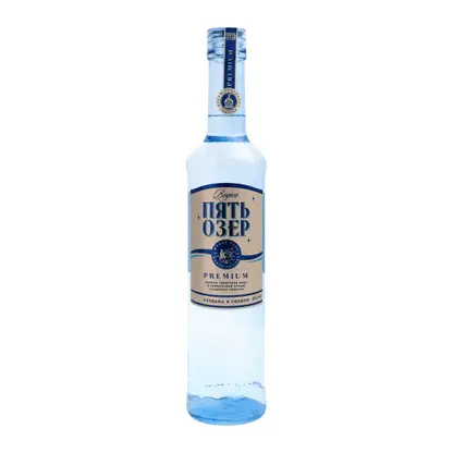 Водка Пять озер премиум 40% 500мл