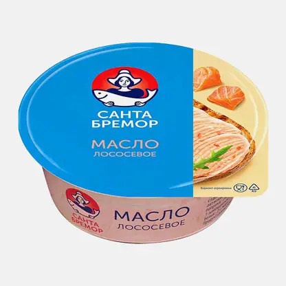Масло лососевое Санта Бремор бутербродное 100г