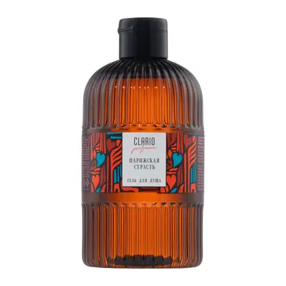 Изображение товара Гель для душа Clario парфюмированный Парижская страсть Увлажнение и обновление 500мл