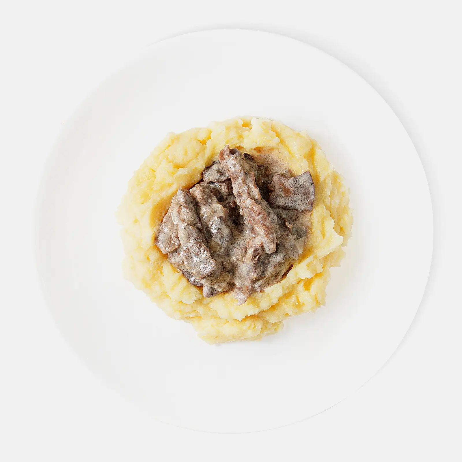 Изображение товара Бефстроганов с картофельным пюре 230г готовое блюдо Cookstudio