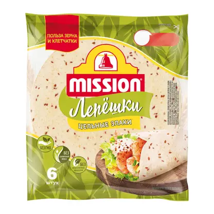 Изображение товара Лепешки Тортильи пшеничные со злаками Mission 250г