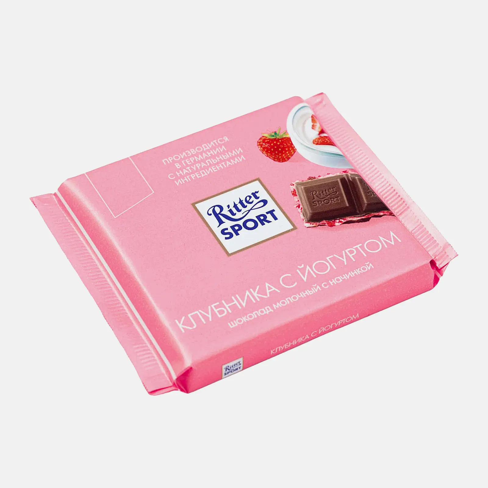 Шоколад Молочный Клубника с йогуртом Ritter Sport 100г