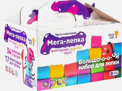 Набор для лепки Genio Kids Мега-лепка 1.65кг 25*20*18см