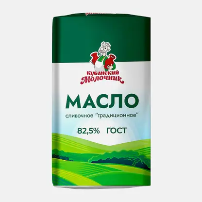 Масло сливочное Кубанский молочник 82.5% 170г