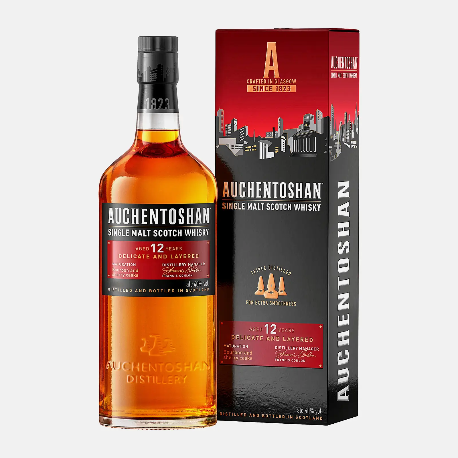 Виски Auchentoshan 12 лет 40% односолодовый 700мл - фото 2 Виски Auchentoshan 12 лет 40% односолодовый 700мл - фото 2