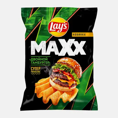 Чипсы Двойной гамбургер Lays Мaxx 100г