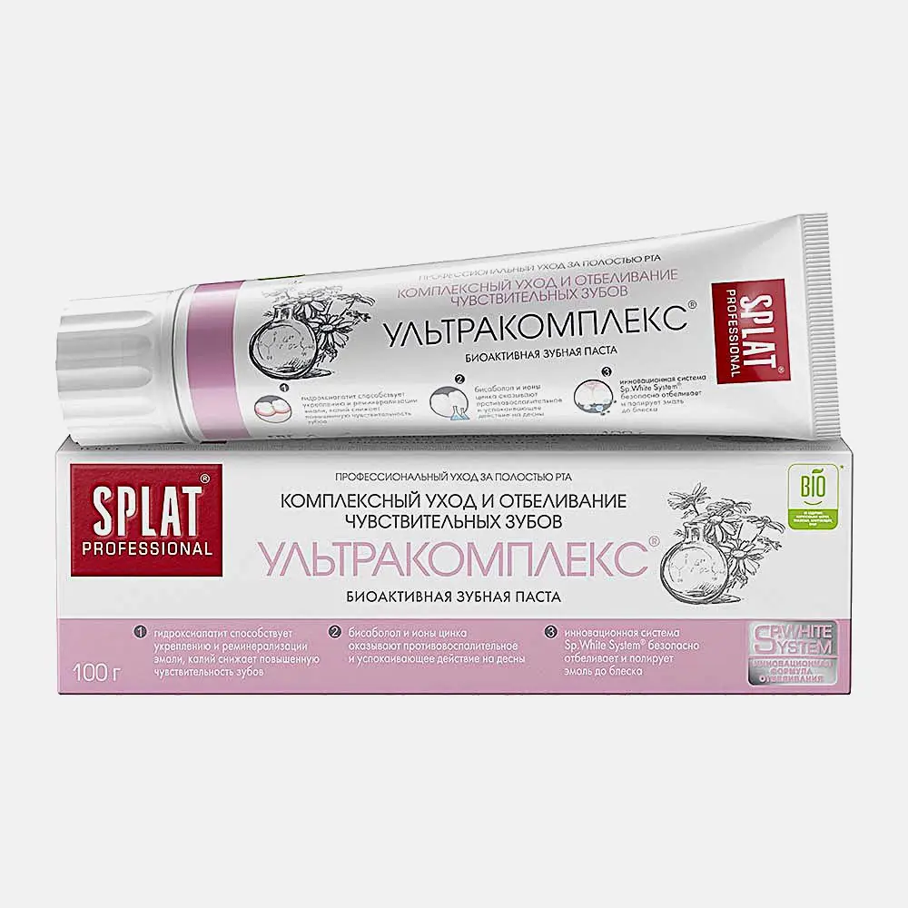 Паста зубная Splat Ультракомплекс 80мл - фото 4 Паста зубная Splat Ультракомплекс 80мл - фото 4