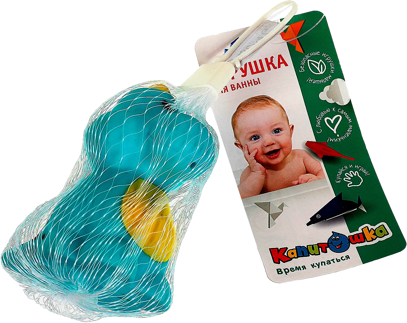 Игрушка для ванны Капитошка в сетке в ассортименте - фото 4