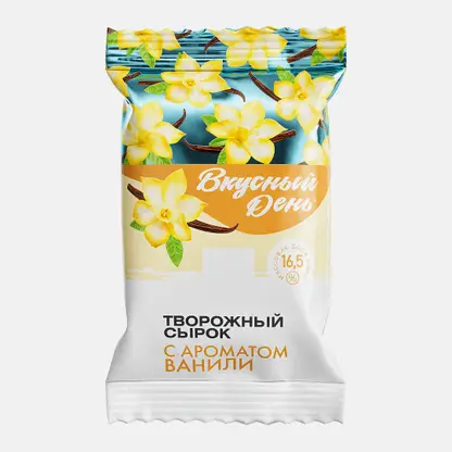 Сырок творожный ваниль Вкусный День 16.5% 90г