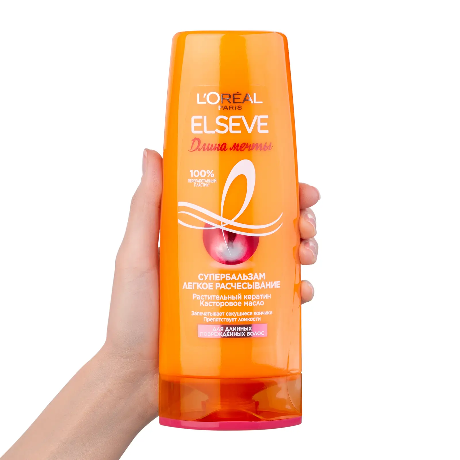 Супер-бальзам L’Oréal Paris Elseve Легкое расчесывание Длина мечты для длинных поврежденных волос 400мл