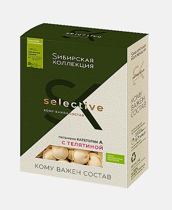 Изображение товара Пельмени Sибирская Коллекция Selective с телятиной 500г