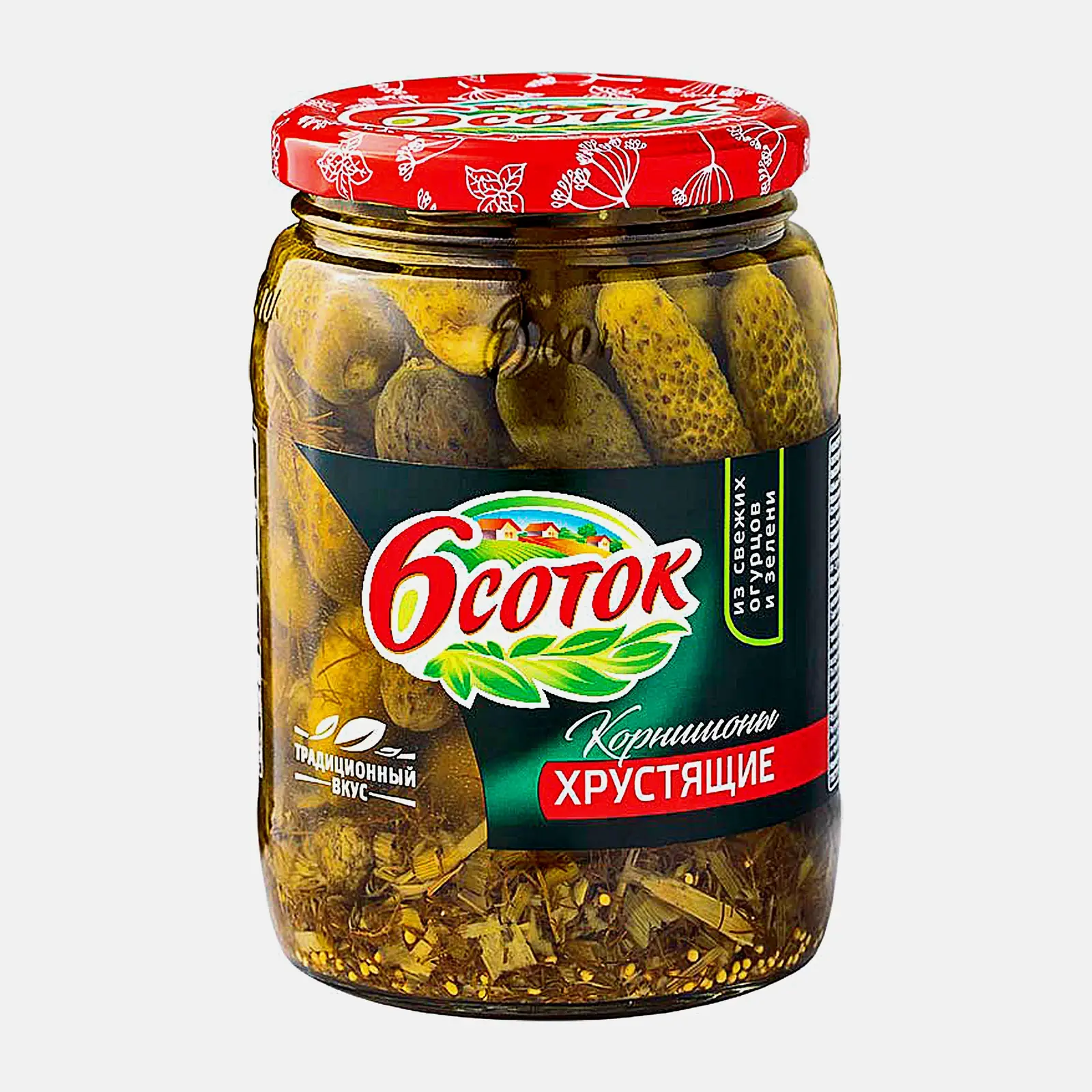 Изображение товара Маринованные корнишоны 6 Соток 720мл - свежесть и аромат в каждой банке