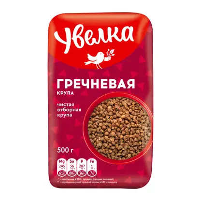 Изображение товара Крупа гречневая Увелка 500г