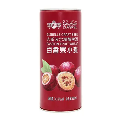 Пивной напиток Gisbelle светлый со вкусом маракуйи 3.7% 880мл